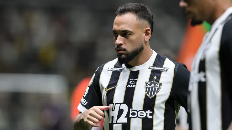 Maycon jogador do Atletico durante partida contra o Ceara no estadio Arena MRV pelo campeonato Copa Do Brasil 2026.