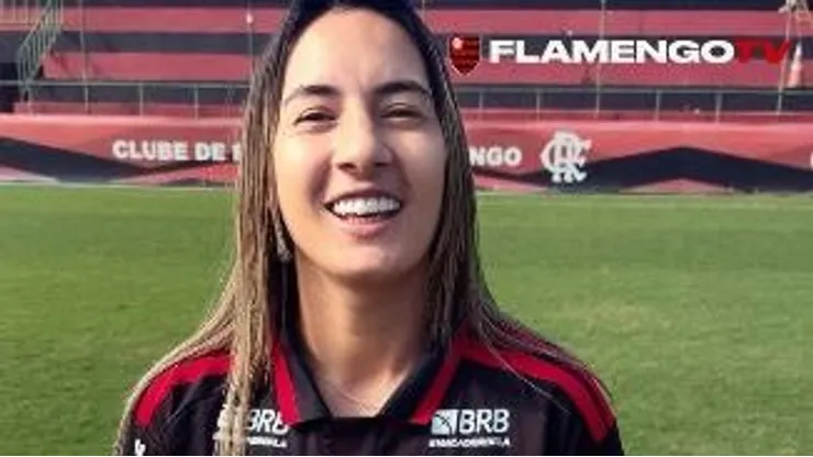 Fabiola Sandoval é a nova atacante do Mengão - Foto: Site Oficial Clube de Regatas Flamengo