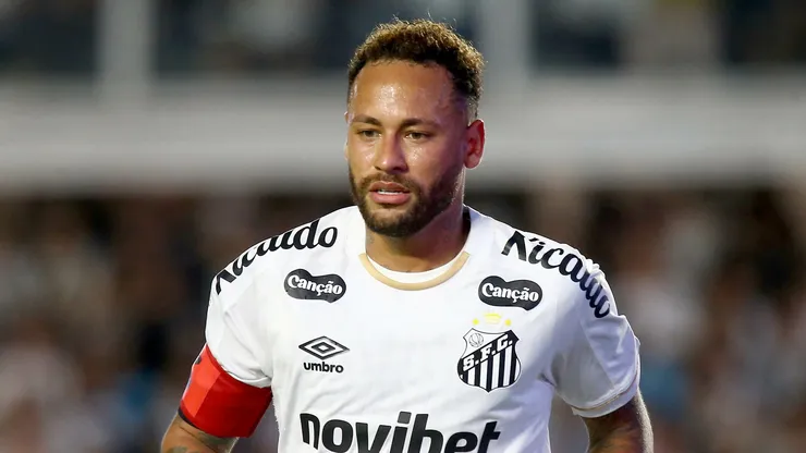 Neymar jogador do Santos durante partida contra o Mirassol no estadio Vila Belmiro pelo campeonato Brasileiro A 2026.