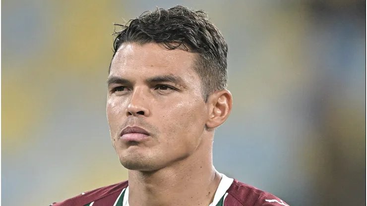 Thiago Silva jogador do Fluminense durante partida contra o Independiente Rivadavia no estadio Maracana pelo campeonato Copa Libertadores 2026.