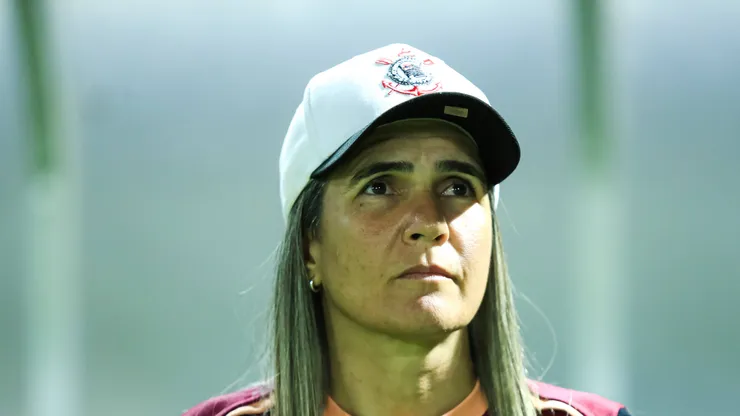 Emily Lima durante jogo do Timão na Arena Barueri. Foto: Marco Miatelo/Imago.