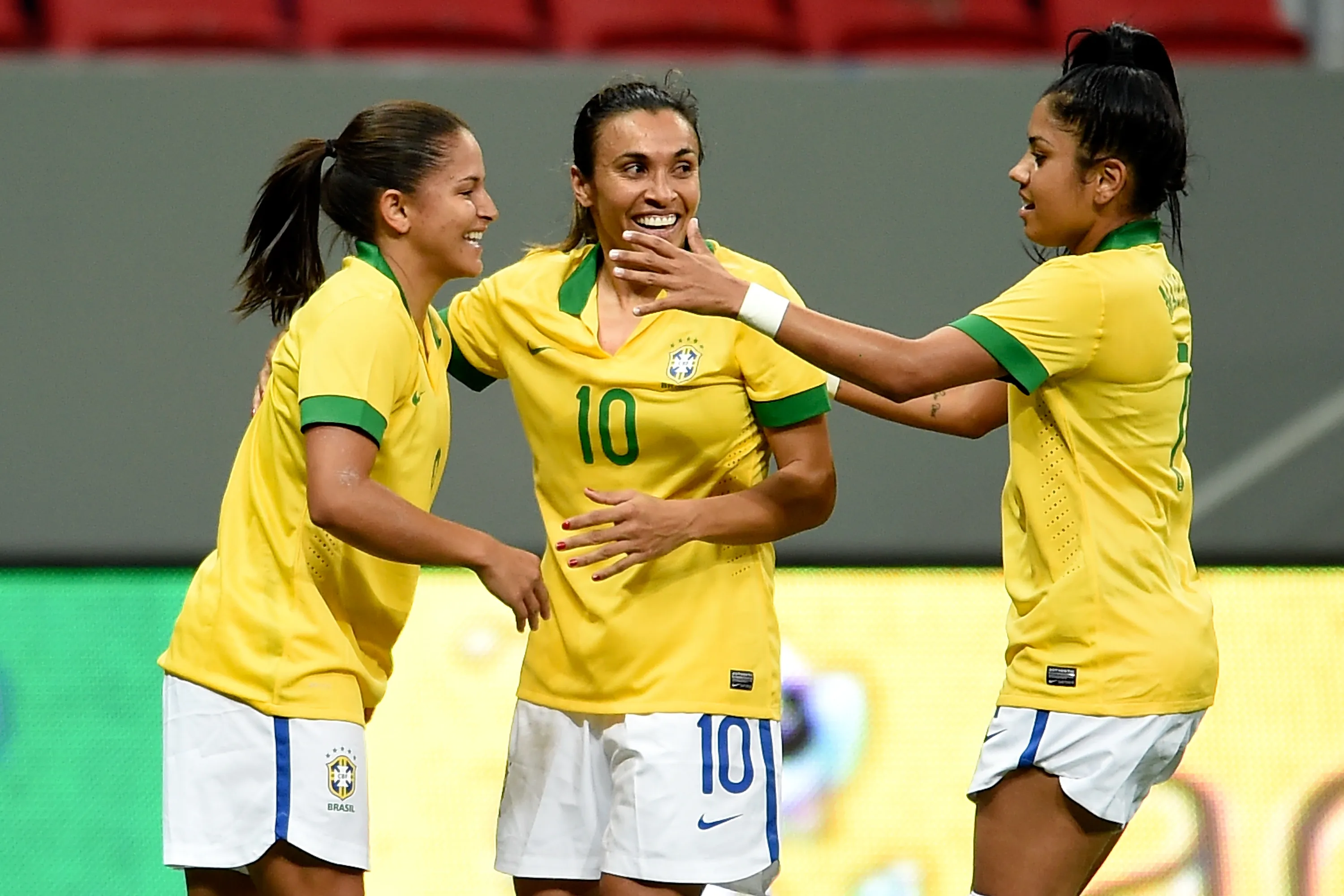 Brasil venceu a Argentina em 2014 no Torneio Internacional de Brasília no Mané Garrincha. Foto: Buda Mendes/Getty Images
