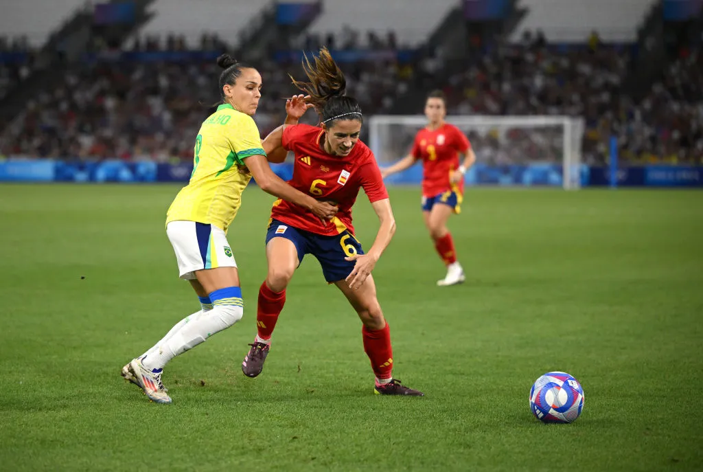 Brasil venceu a Espanha na semifinal dos Jogos Olímpicos de Paris 2024. Foto: Clive Mason/Getty Images