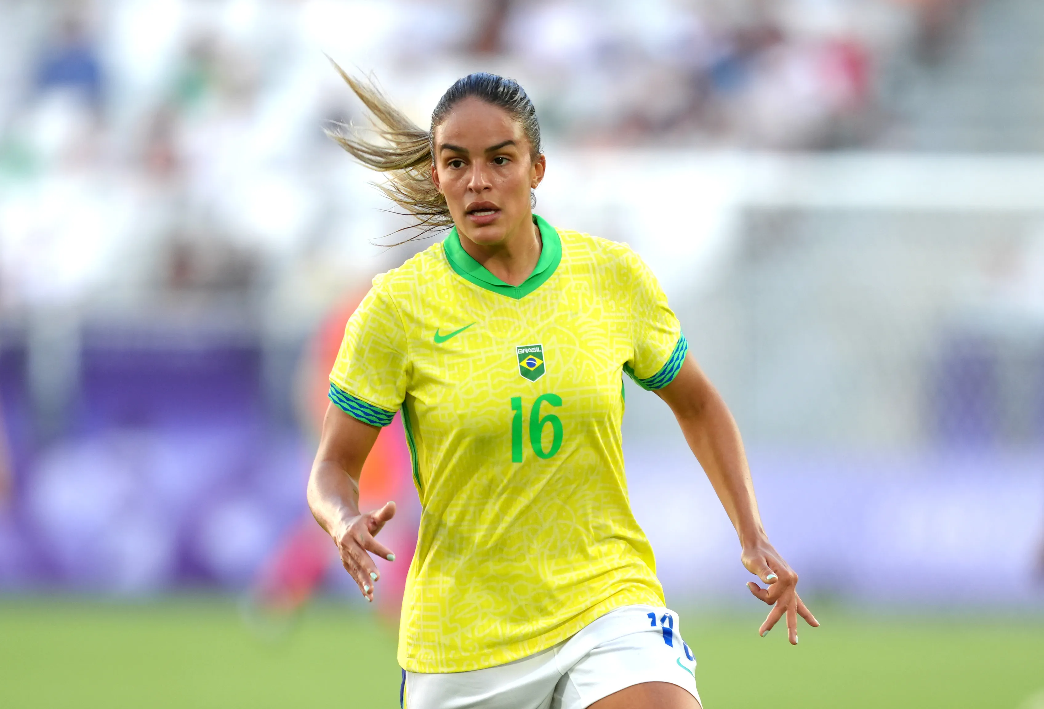 Gabi Nunes defendeu a Seleção Brasileira nos Jogos Olímpicos de Paris 2024. Foto: Juan Manuel Serrano Arce/Getty Images