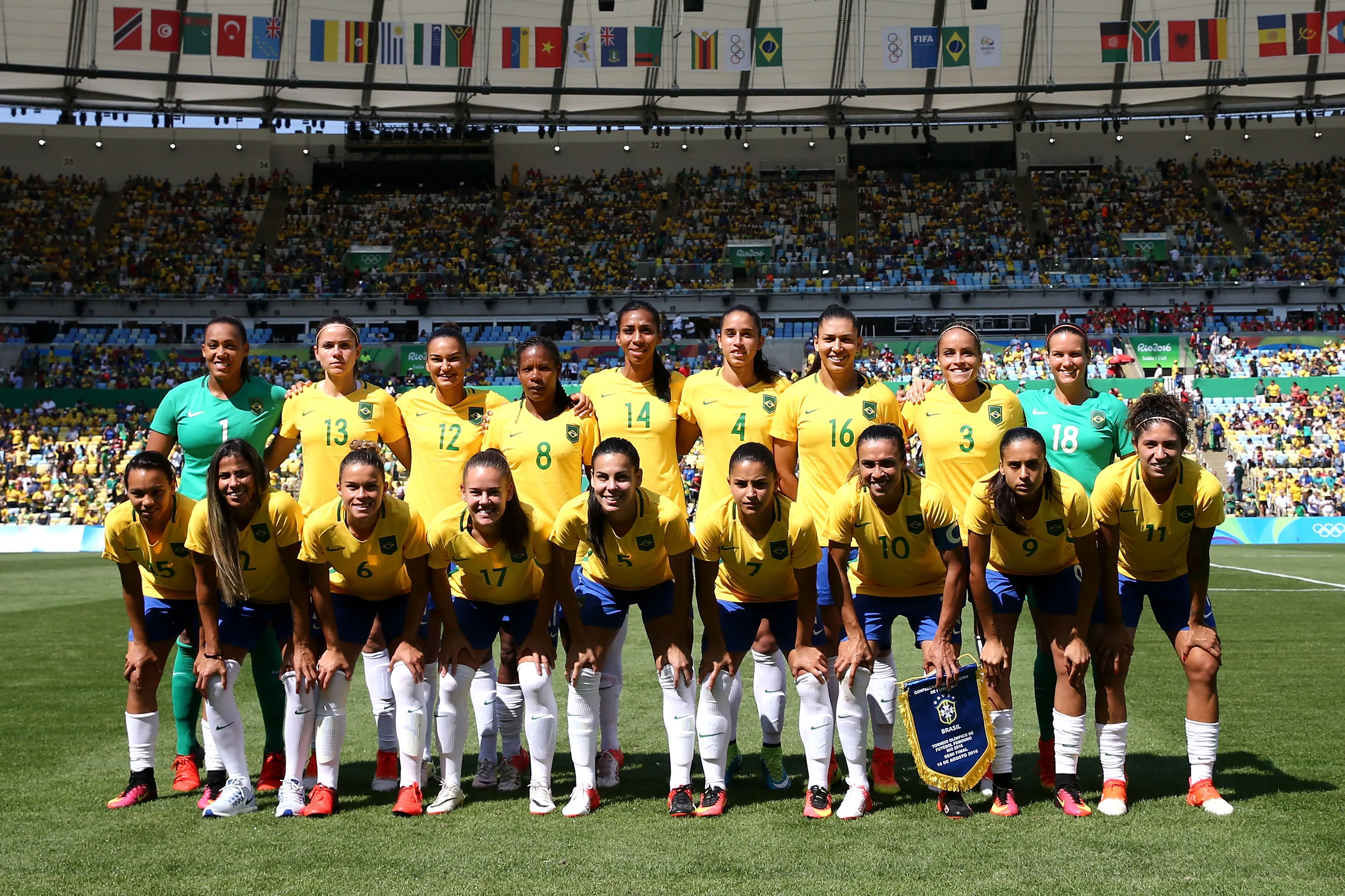 Último jogo da seleção no Maracanã foi na semifinal dos Jogos Olímpicos do Rio 2016, contra a Suécia. Foto: Buda Mendes/Getty Images