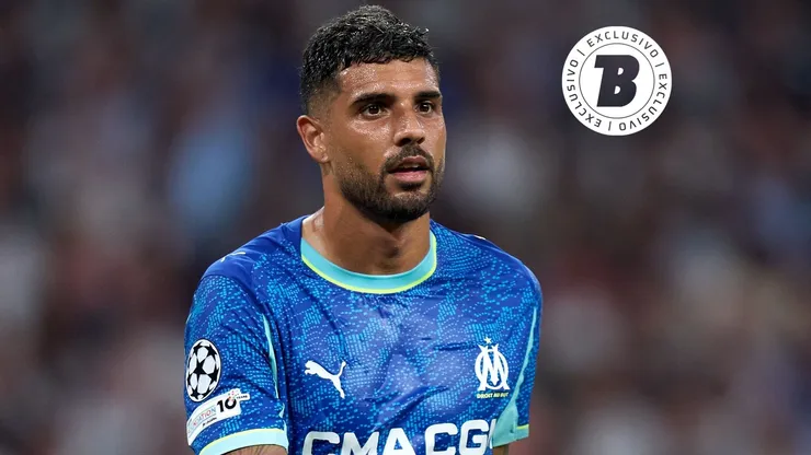 Emerson Palmieri tem sido peça consistente no Olympique de Marselha e interessou ao Santos - Foto: Angel Martinez/Getty Images