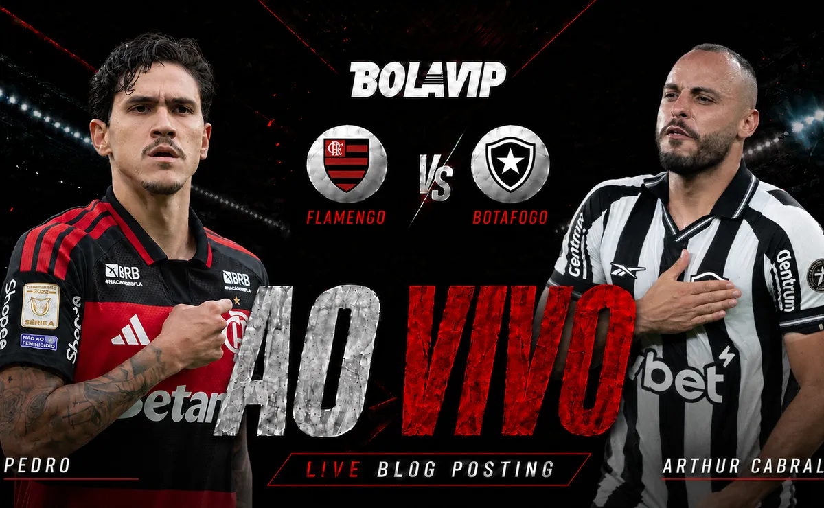 Ao Vivo | Flamengo x Botafogo: acompanhe de graça o jogo em tempo real | Brasileirão