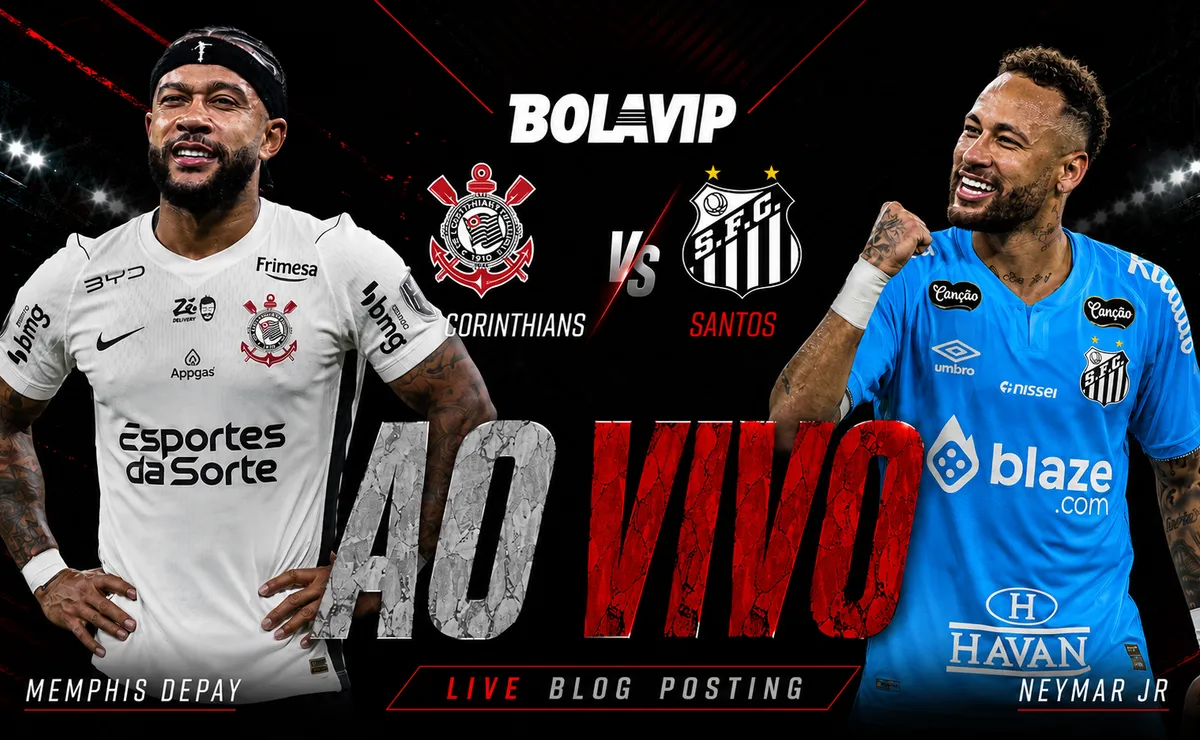 Corinthians x Santos AO VIVO – Brasileirão 2026 – Minuto a Minuto