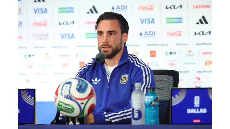 Nicolas Tagliafico atuando pela Argentina - Foto: Stacy Revere/Getty Images