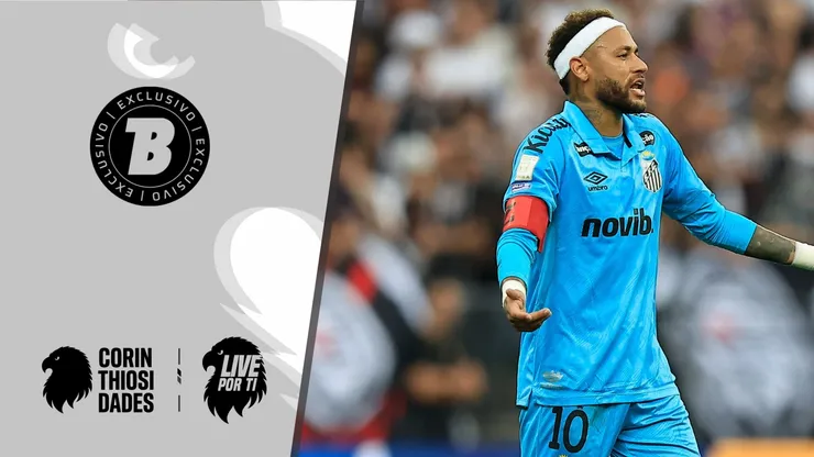 Neymar atuando contras o Corinthians - Foto: Miguel Schincariol/Getty Images