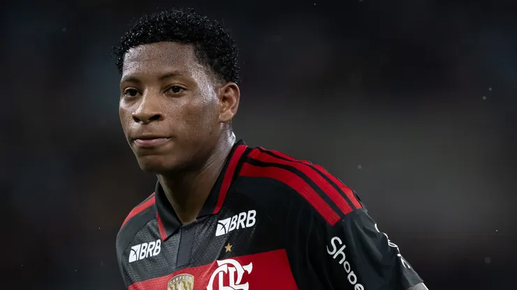 Plata jogador do Flamengo durante partida contra o Madureira no estadio Maracana pelo campeonato Carioca 2026.