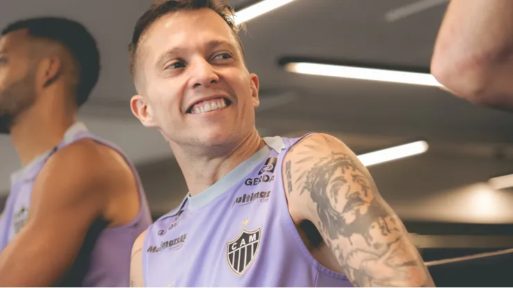 Bernard fez publicação nas redes sociais. Foto: Pedro Souza/Atlético