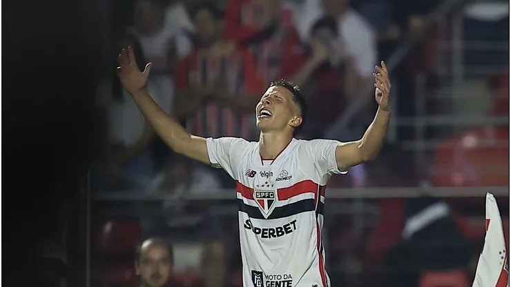 Atacante marcou seu primeiro gol no Morumbis - Foto: Paulo Pinto/São Paulo FC