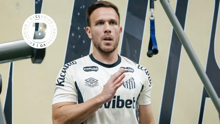Ex-Grêmio chegou com moral - Foto: Raul Baretta/Santos FC.