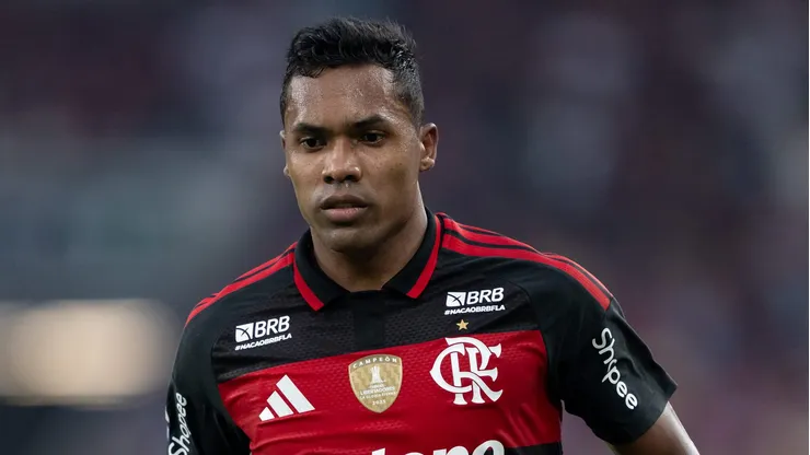 - Alex Sandro jogador do Flamengo durante partida contra o Vasco