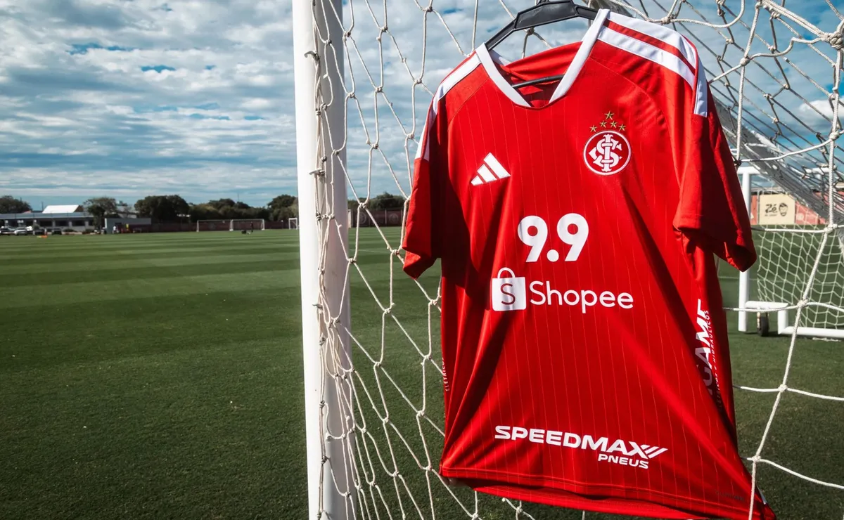 Internacional anuncia Shopee como patrocinadora máster contra o Santos no Brasileirão