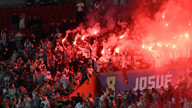 Torcida do Atlético-MG no Morumbis. Foto: Jota Erre/AGIF