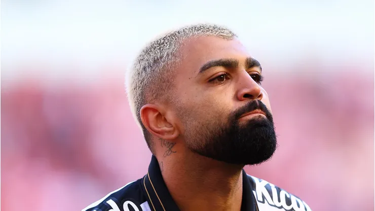 Gabigol comemorando gol no Beira-Rio.