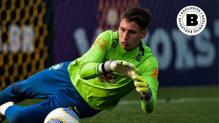 Henrique Menke, goleiro do Inter na Seleção Brasileira (Divulgação/CBF)