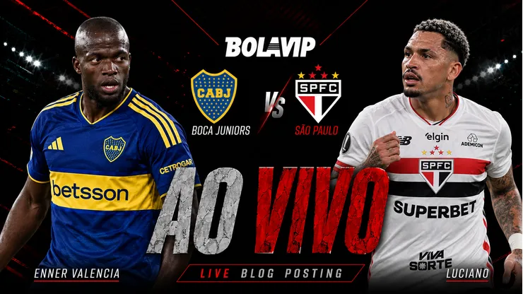 Boca Juniors x São Paulo é transmitido ao vivo pelo Bolavip Brasil