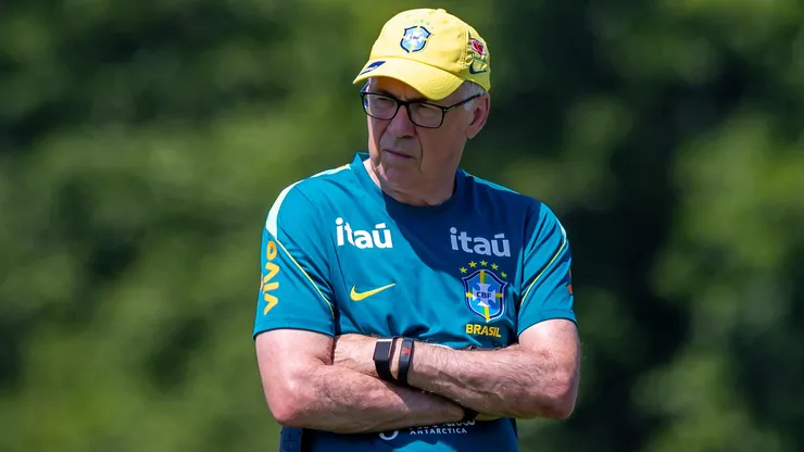 Carlo Ancelotti tecnico do Selecao Brasileira durante treino no Centro de Treinamento CT Columbia Park.