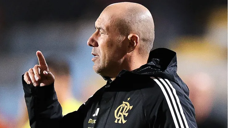 Leonardo Jardim técnico do Flamengo durante partida válida pela Libertadores da América