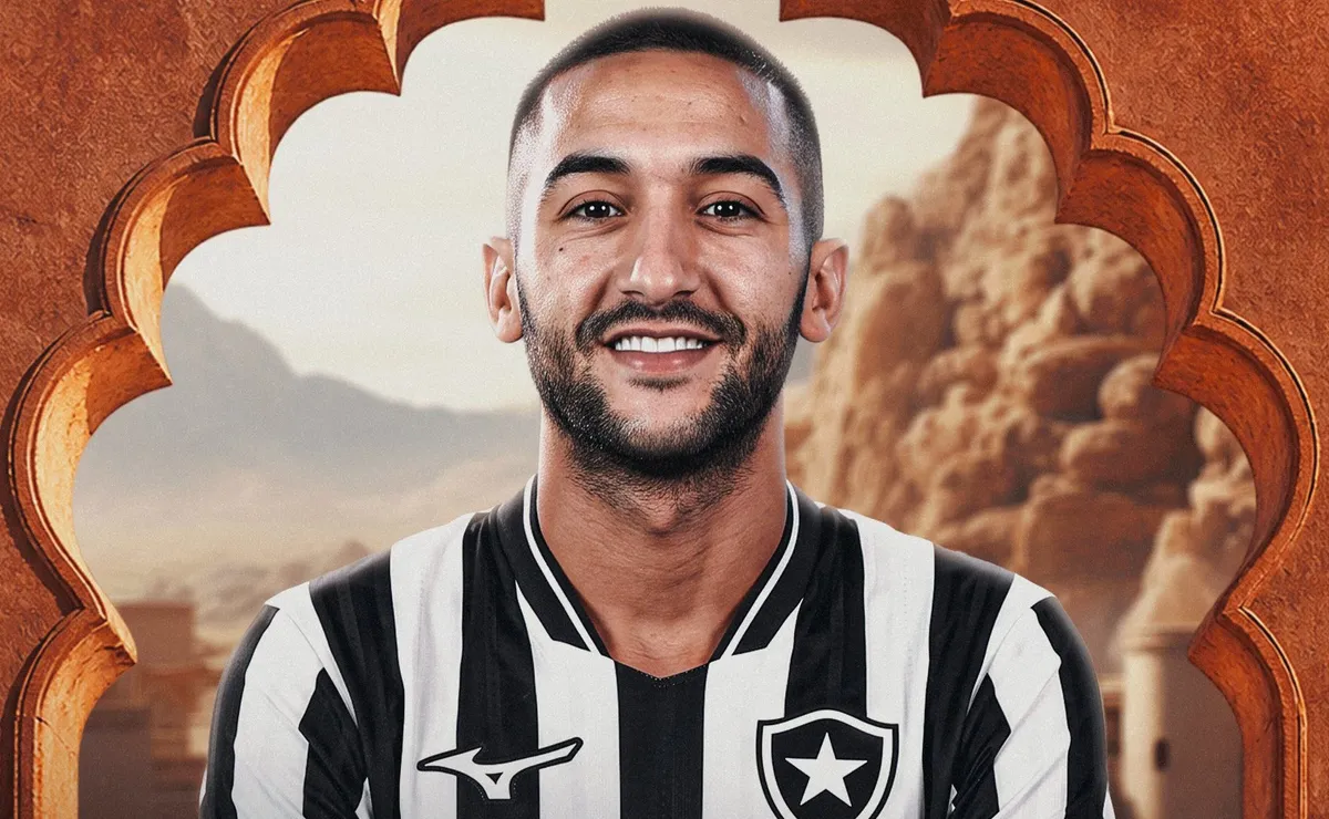 Botafogo anuncia oficialmente a contratação de Ziyech, até o final de 2028
