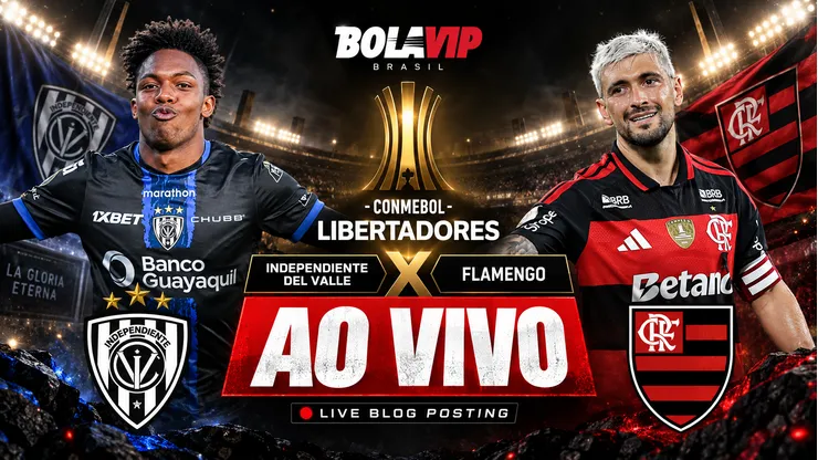 Independiente dell Vale x Flamengo é transmitido ao vivo pelo Bolavip Brasil