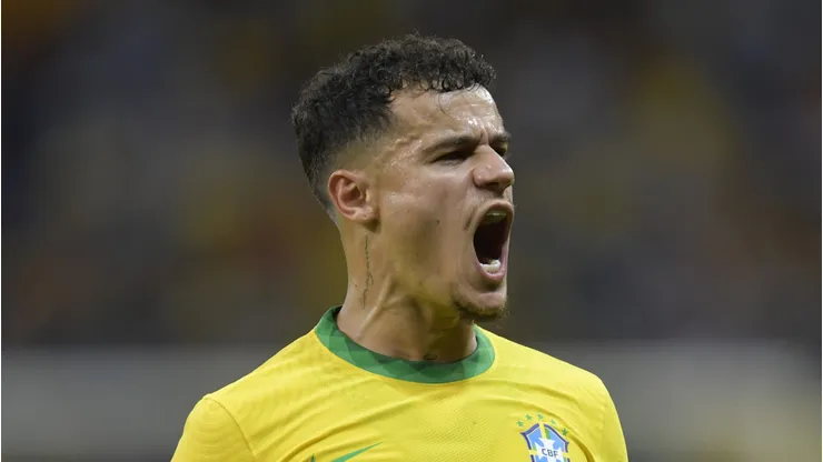 Coutinho em campo pela Seleção Brasileira.