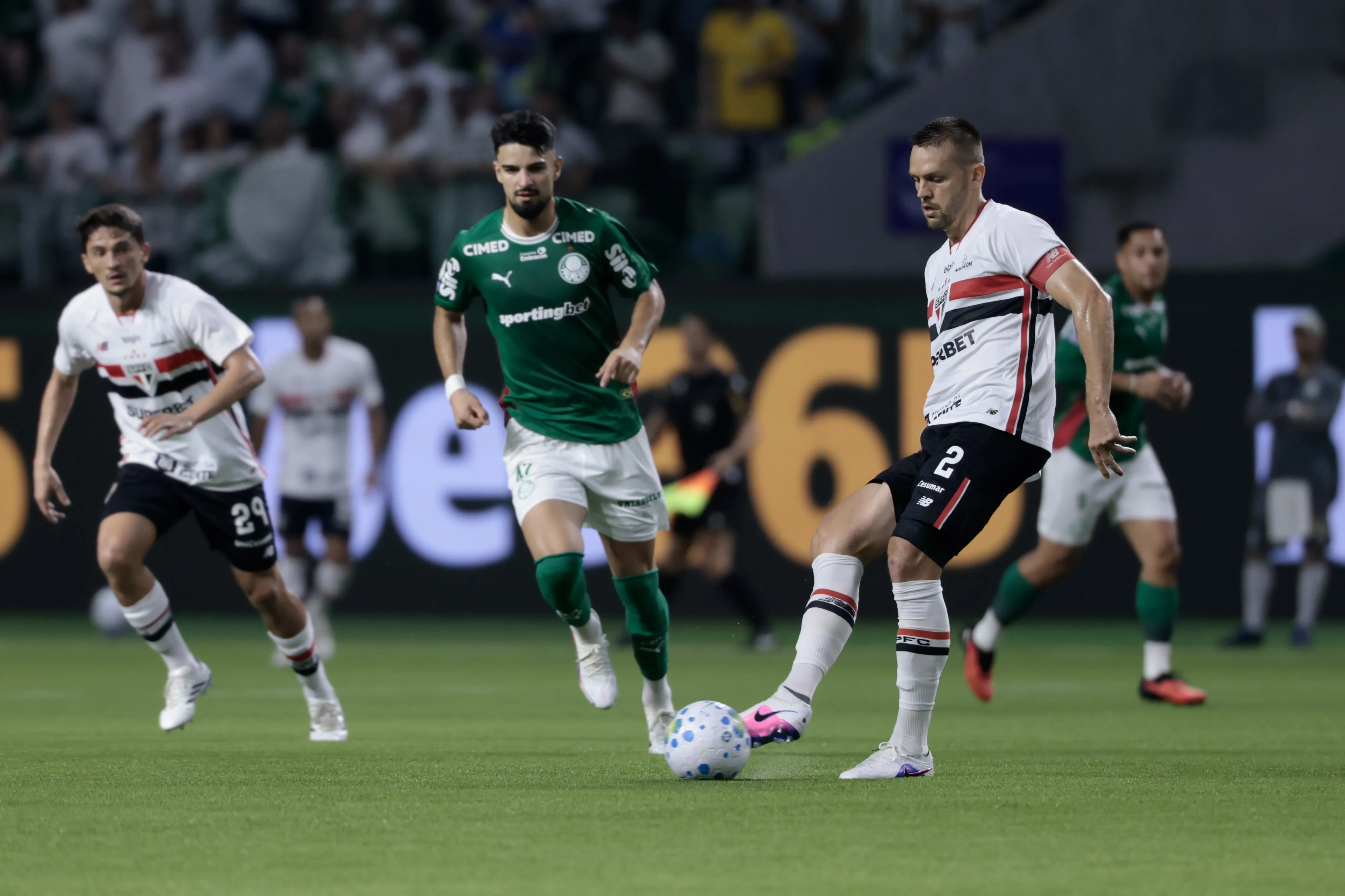 Palmeiras x São Paulo. Foto: Marcello Zambrana/AGIF
