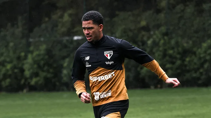 Luciano em ação no treino - Foto: Anuar Sayed / São Paulo FC