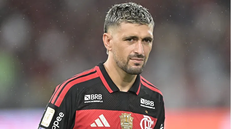 Arrascaeta jogador do Flamengo durante partida contra o Corinthians no estadio Maracana pelo campeonato Brasileiro A 2026.