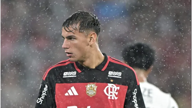 Joaquin Freitas jogador do Flamengo durante partida contra o Corinthians no estadio Maracana pelo campeonato Brasileiro A 2026.