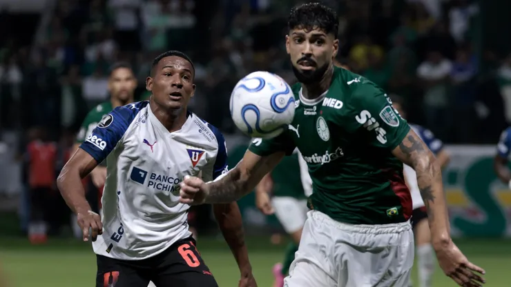 LDU x Palmeiras se enfrentam pela volta das quartas de final da Libertadores. Foto: Marcello Zambrana/AGIF