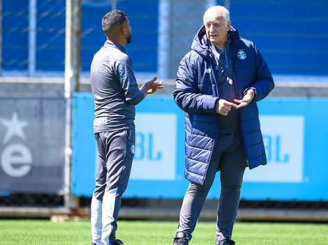 Felipão lidera comissão do Grêmio contra o Botafogo