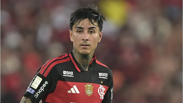 Erick Pulgar jogador do Flamengo durante partida contra o Botafogo no estadio Maracana pelo campeonato Brasileiro A 2026.