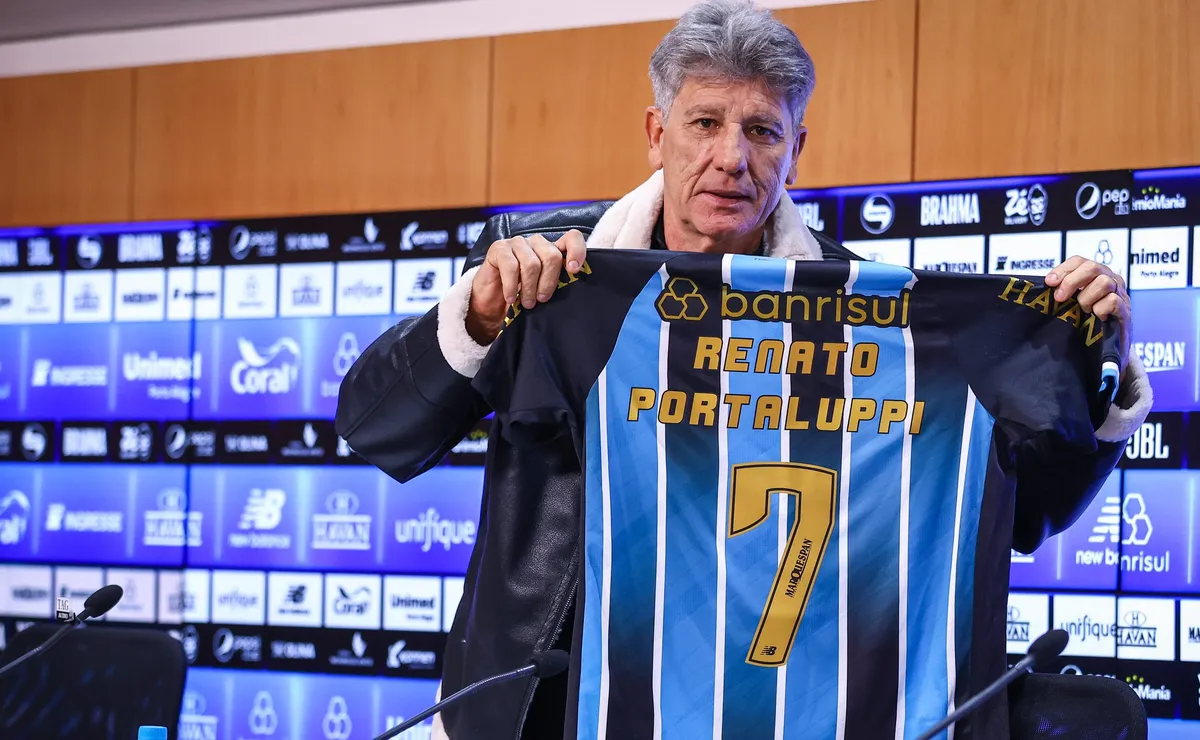 Renato é apresentado no Grêmio, fala sobre Felipão, esclarece caso Tetê e inicia trabalho no CT