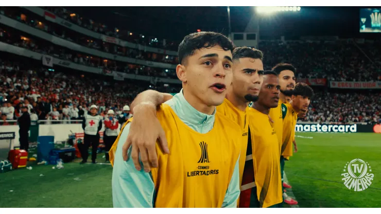 Ramón Sosa 'soltou a zica' na disputa de pênaltis contra LDU e tática surtiu efeito - Foto: Reprodução/TV Palmeiras
