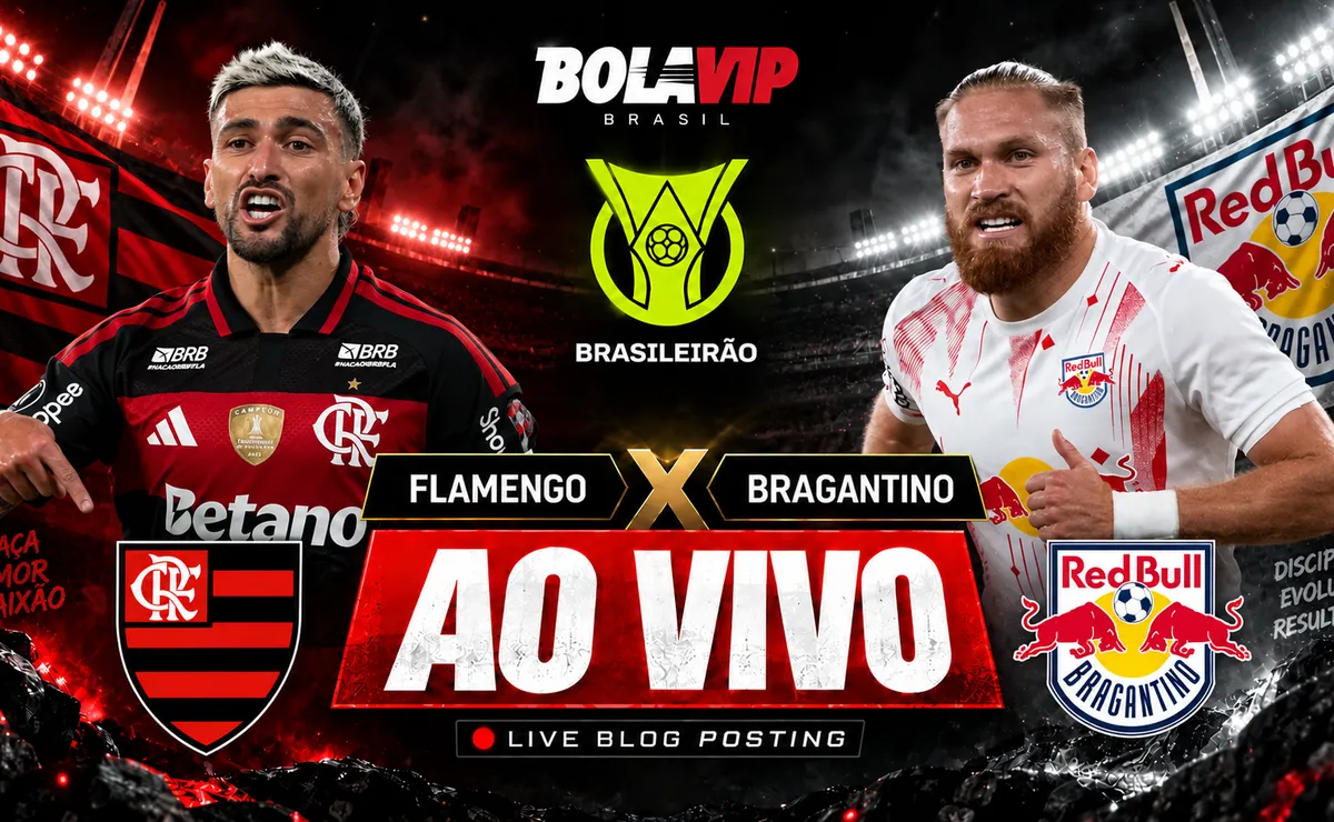 Flamengo x Bragantino AO VIVO – Onde assistir jogo Grátis pelo Brasileirão
