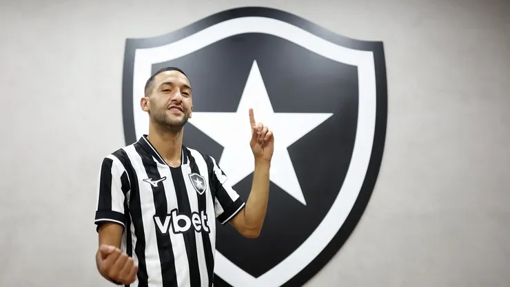 Hakim Ziyech acertou com o Botafogo. Foto: Vitor Silva/Botafogo