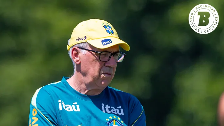Carlo Ancelotti tecnico do Selecao Brasileira durante treino no Centro de Treinamento CT Columbia Park.