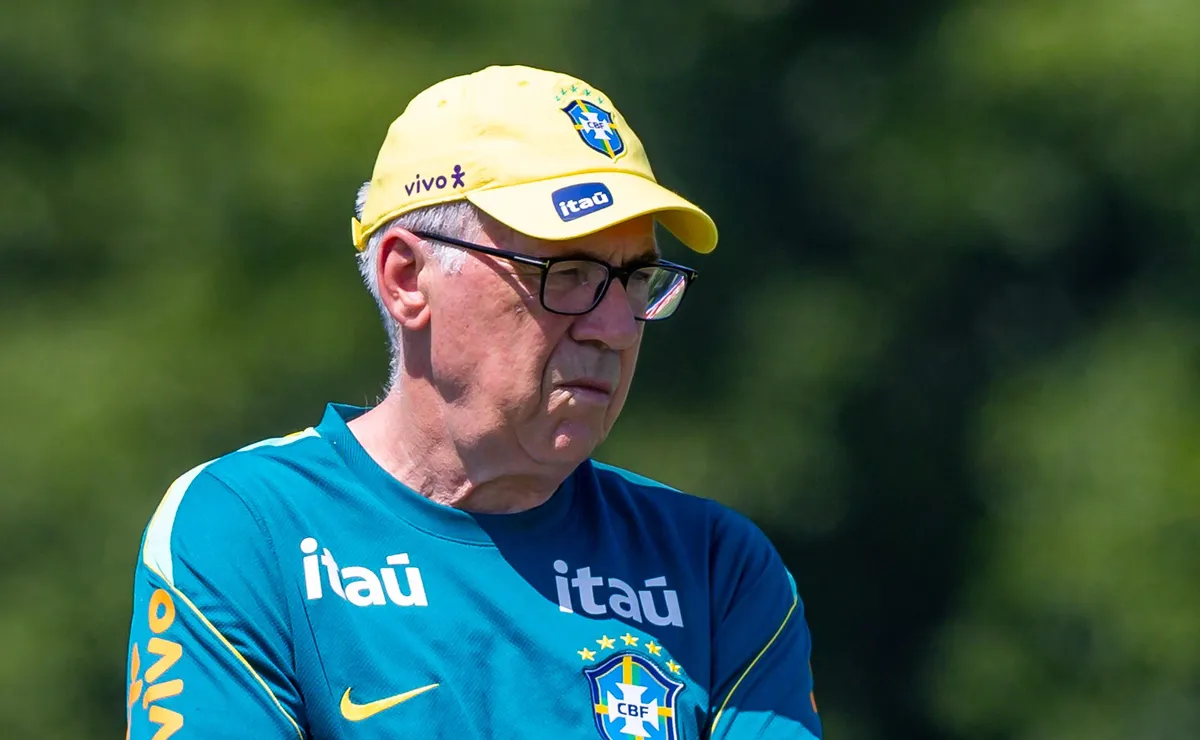 Ancelotti define escalação da Seleção Brasileira para o duelo contra a Austrália
