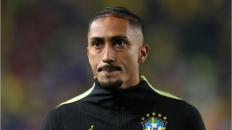 Raphinha na Seleção Brasileira. Foto: Darrian Traynor/Getty Images