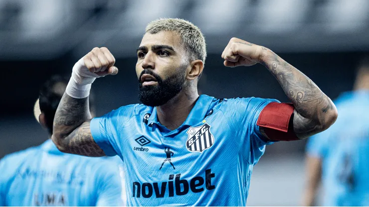 Gabigol em campo pelo Peixe. Foto: Reinaldo Campos/ Santos F.C.