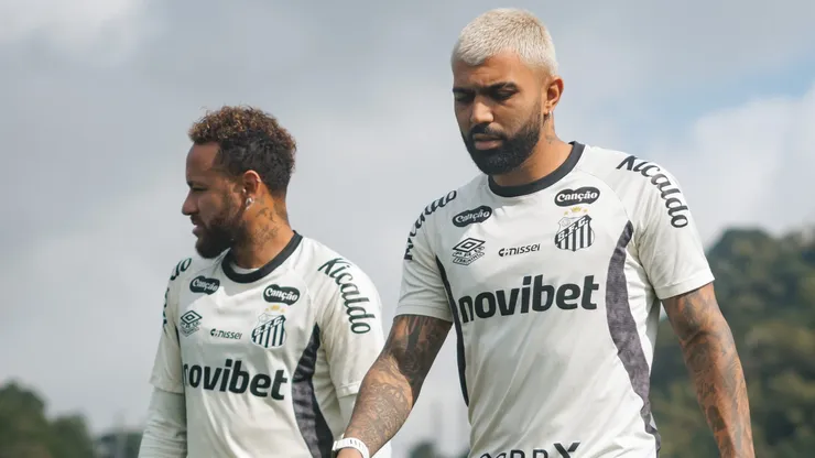 Neymar e Gabigol podem sair - Foto: Raul Baretta/Santos FC.