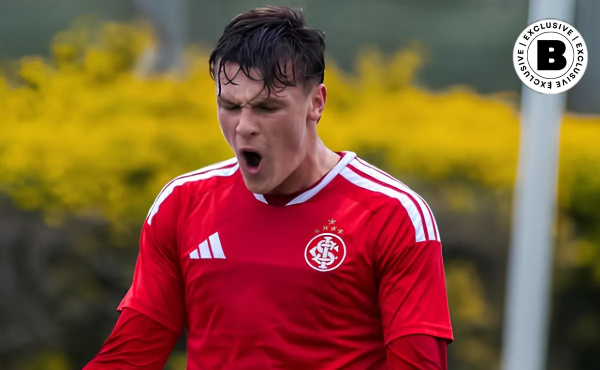 Exclusivo: Desenho do escudo do Inter à estreia no profissional, Fabrício Prado tem multa de R$ 371 milhões e desperta interesse europeu