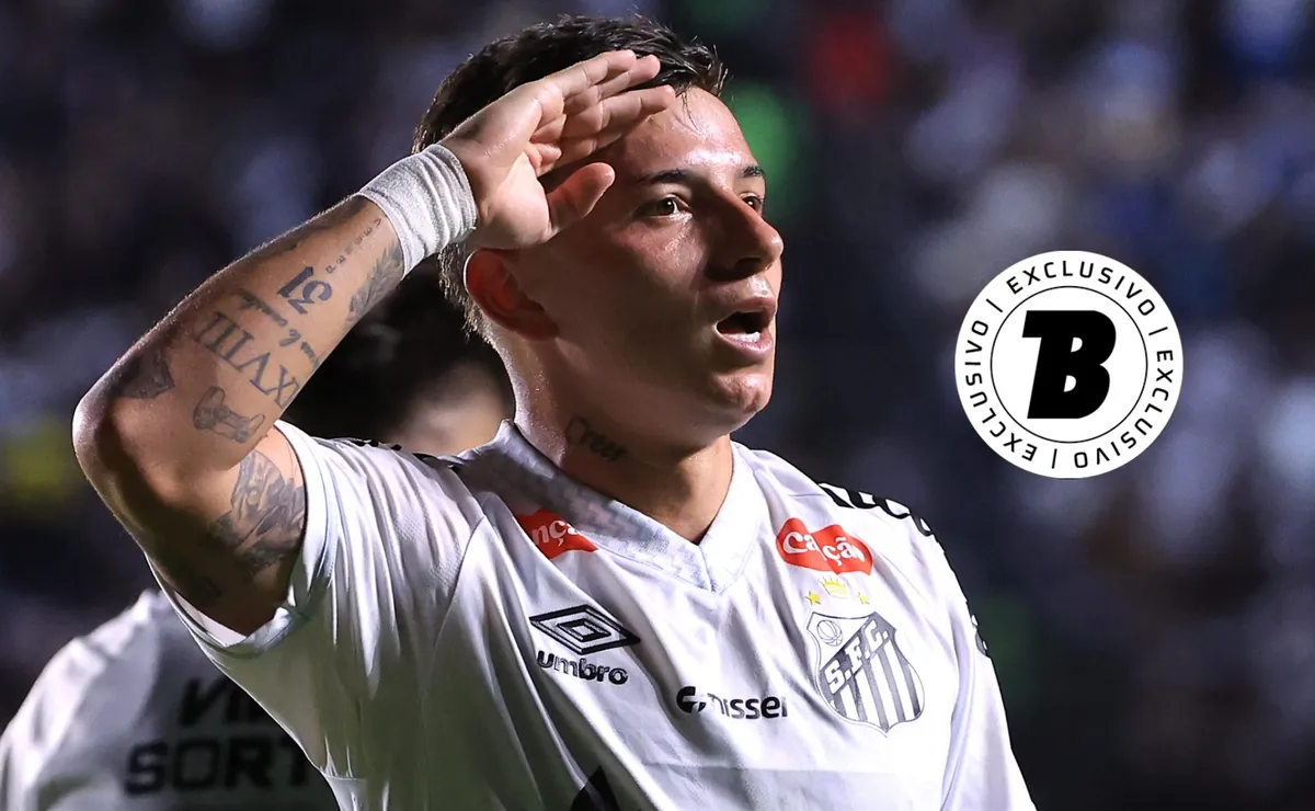 Barreal se recupera, treina bem e deve ser titular do Santos no clássico diante do São Paulo