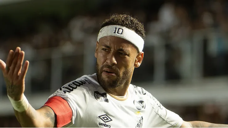 - Neymar jogador do Santos durante partida contra o Palmeiras