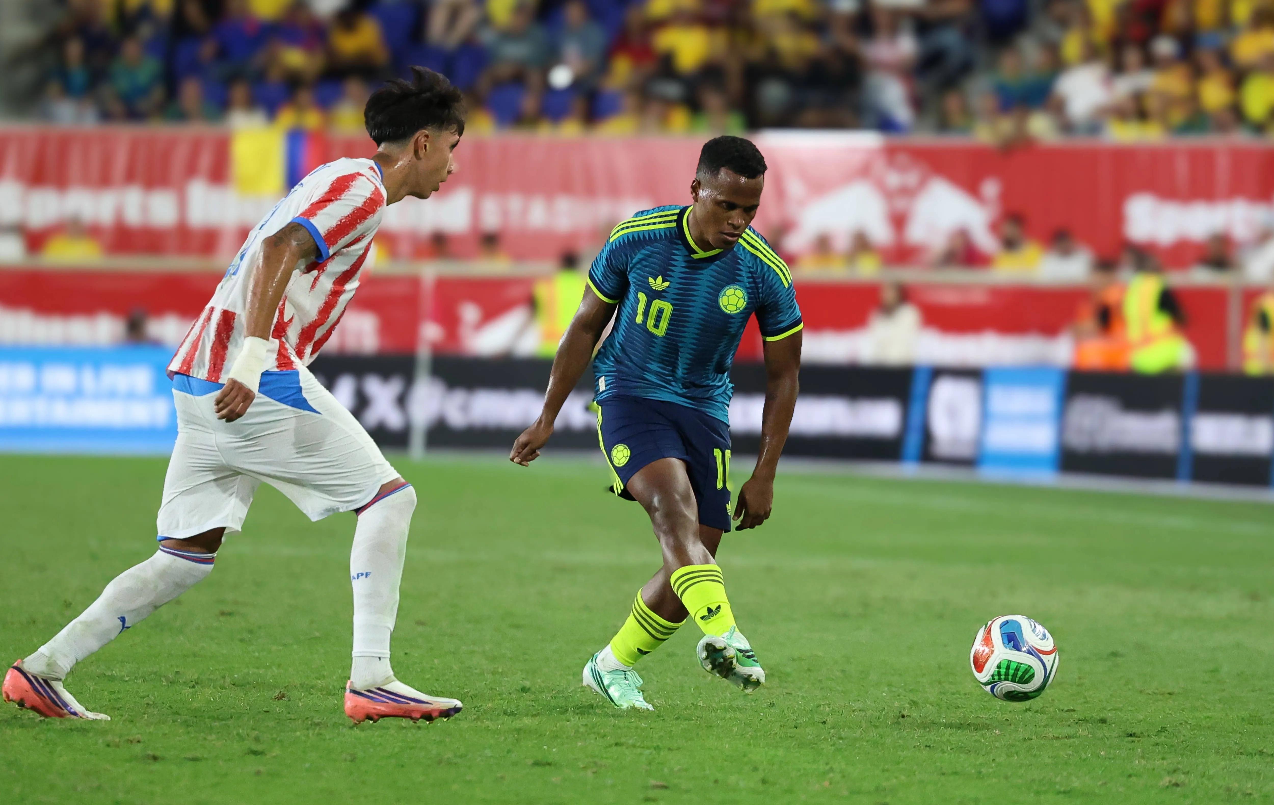 Jhon Arias teve atuação discreta em derrota da Colômbia para o Paraguai na Data FIFA – Foto: IMAGO / ZUMA Press Wire