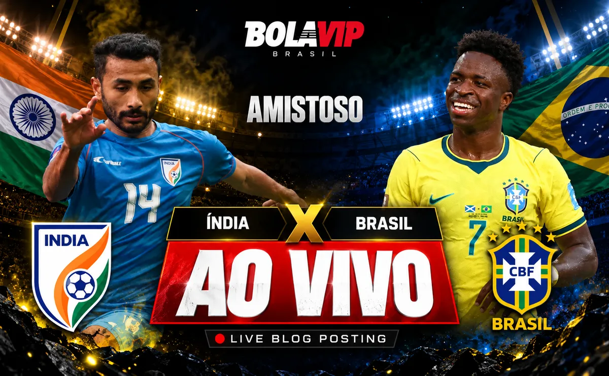 Índia x Brasil AO VIVO: Onde assistir Grátis o Amistoso da Seleção Brasileira